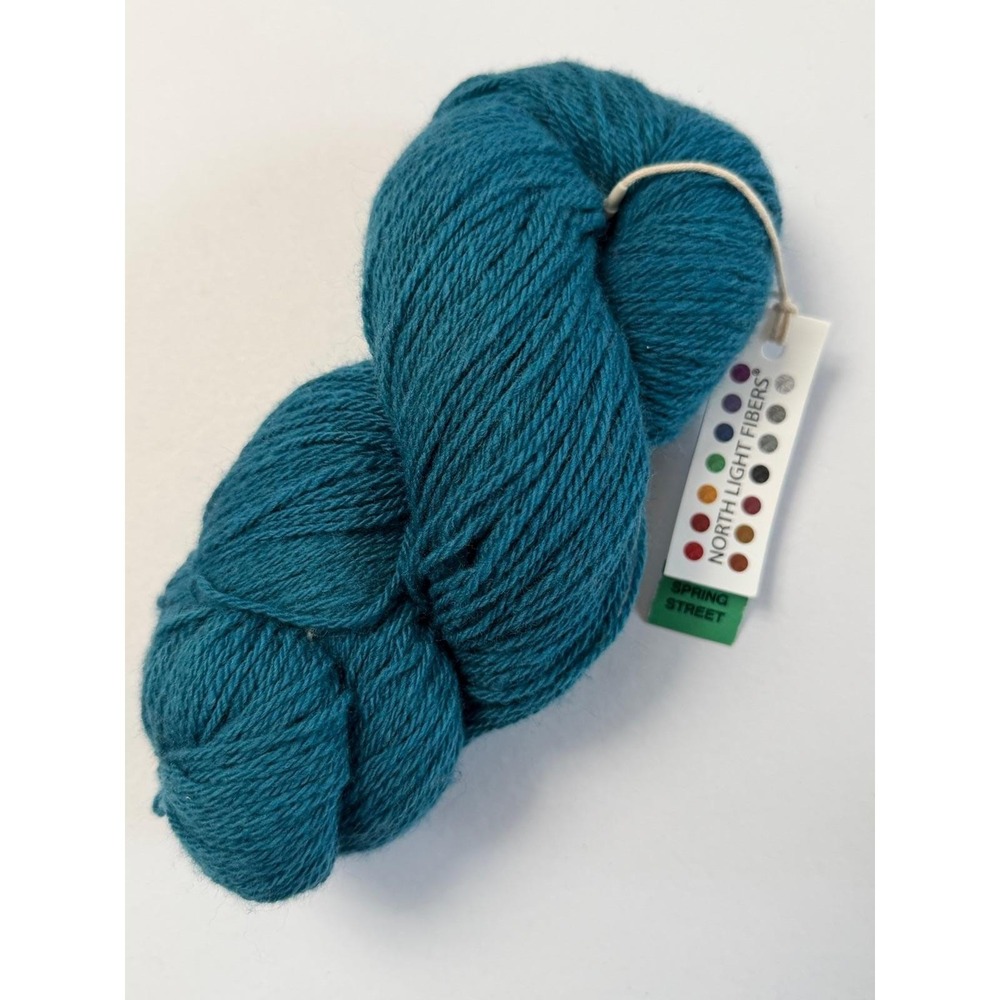 North Light Fibers Spring Street Yarn 310 Yds Teal Falkland Island Wool